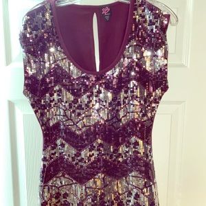 Bebe sequin top